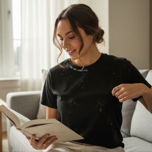 Elegant Black and Tan Women's Tee